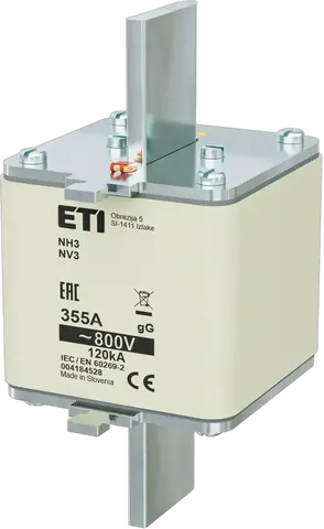NH3 gG 355A/800V