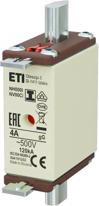 Slika NH000/I gG 4A/500V