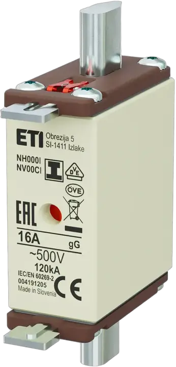 Slika NH000/I gG 16A/500V