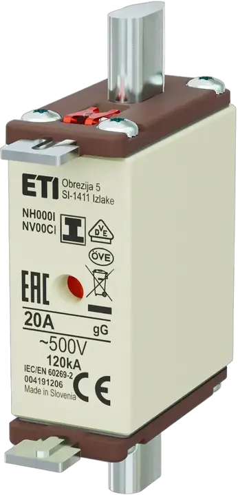 Slika NH000/I gG 20A/500V