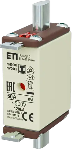 NH000/I gG 50A/500V