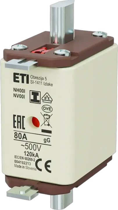 Slika NH00/I gG 80A/500V