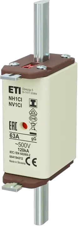 Slika NH1C/I gG 63A/500V
