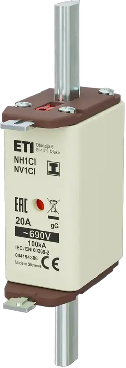 Slika NH1C/I gG 20A/690V