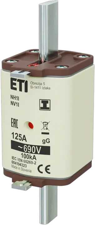 Slika NH1/I gG 125A/690V