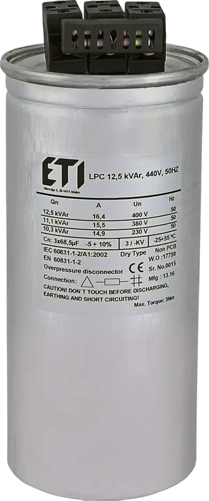 Slika LPC 12,5 kVAr, 440V, 50Hz