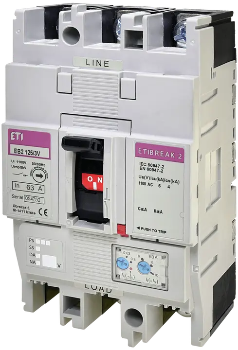 Slika EB2 125/3V 63A 3p 1100V