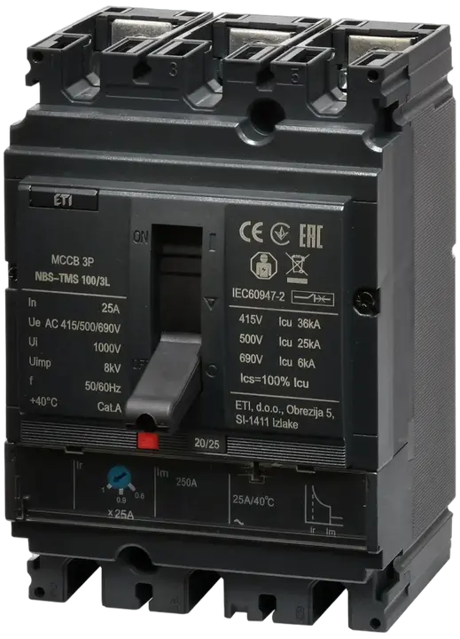 Slika NBS-TMS 100/3L  25A 3P