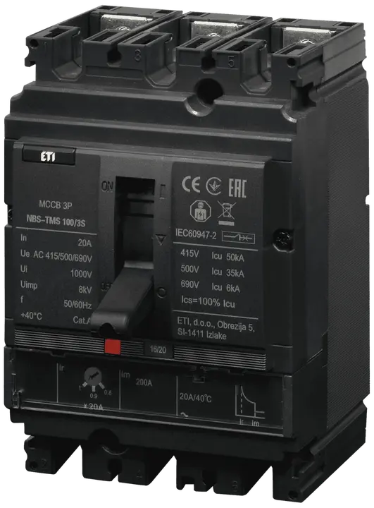 Slika NBS-TMS 100/3S  20A 3P