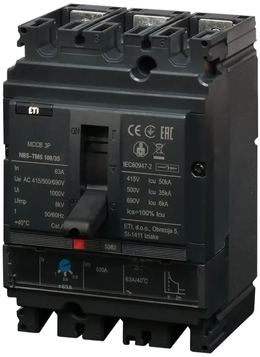 Slika NBS-TMS 100/3S  63A 3P