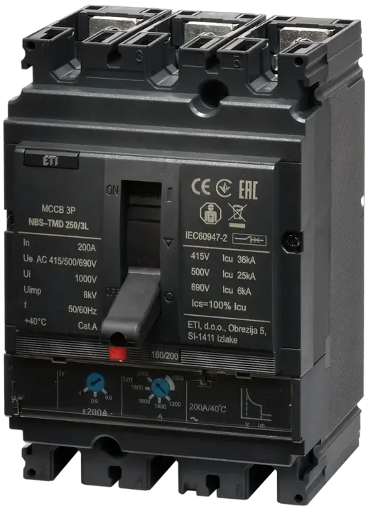 Slika NBS-TMD 250/3L 200A 3P