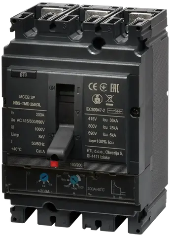 NBS-TMD 250/3L 200A 3P