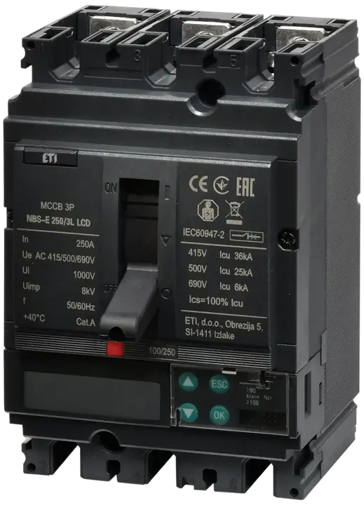 Slika NBS-E 250/3L LCD 250A 3P