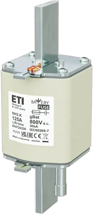 Slika NH2/K gBat 125A/800V DC