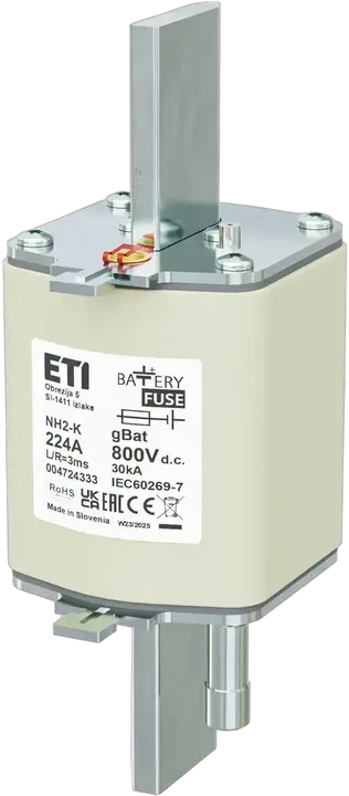 Slika NH2/K gBat 224A/800V DC